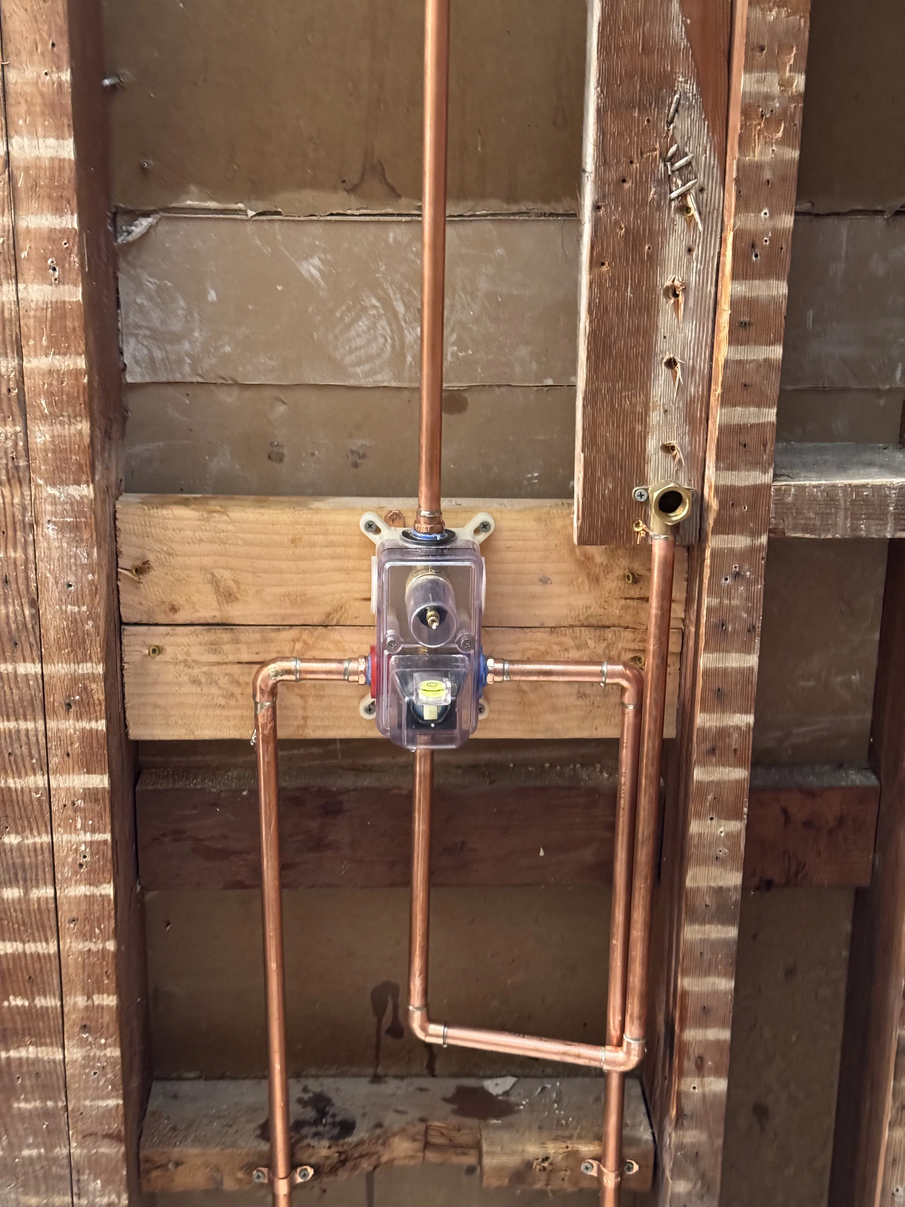 Project Behind the Walls Shower Install Done Right image
