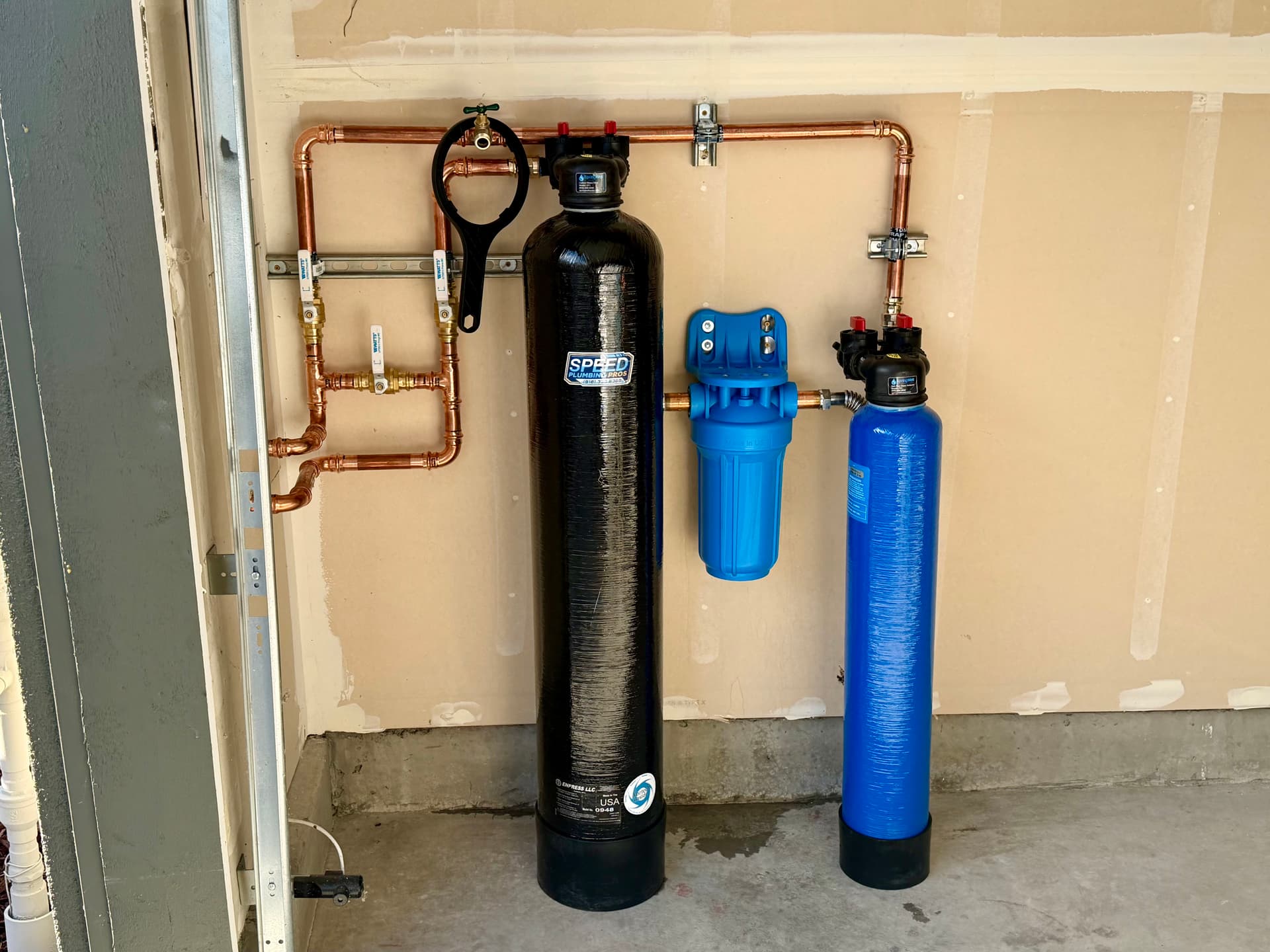 Whole-Home Water Filtration and Softener System Installation image