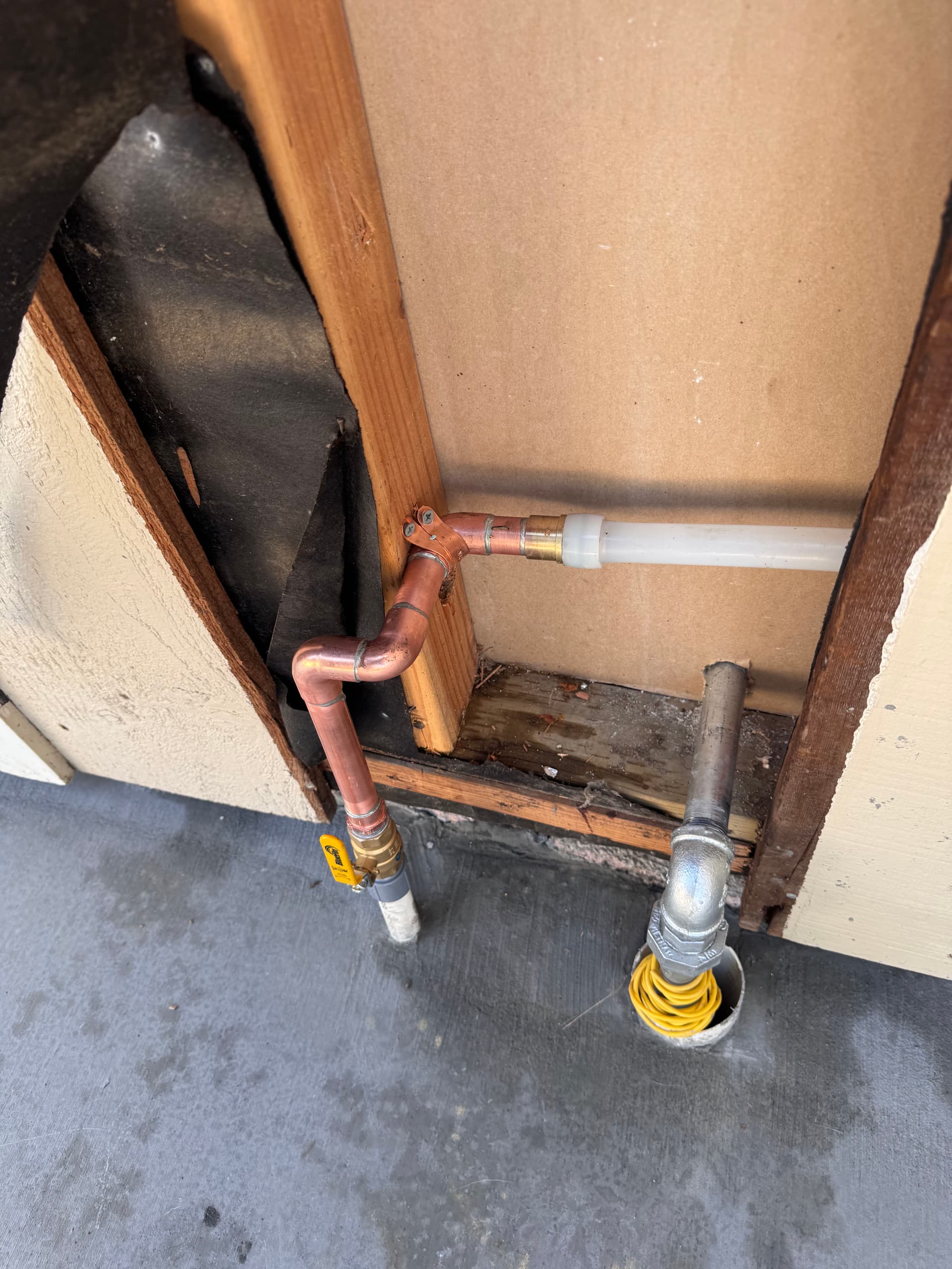 Gas and Water Lines Installed for an Outdoor Kitchen Build image