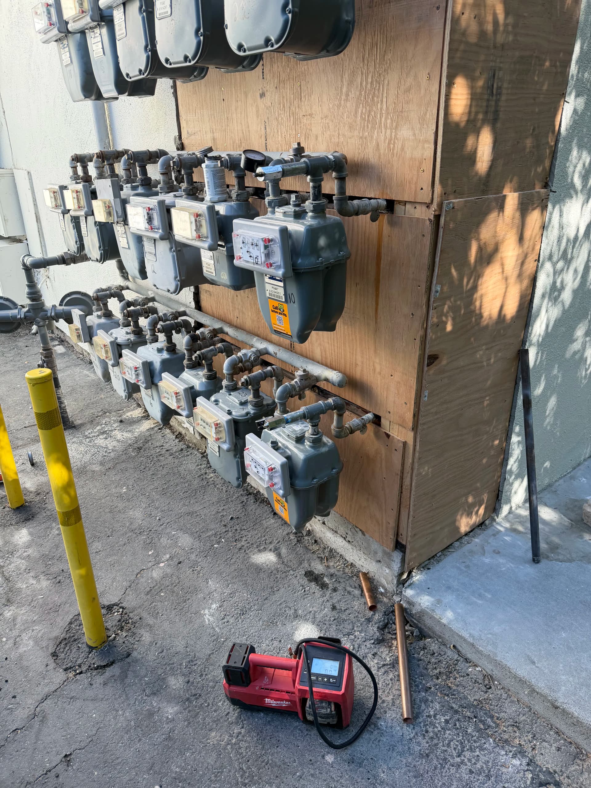 Gas Line Repair and Reconnection at an Apartment Complex image
